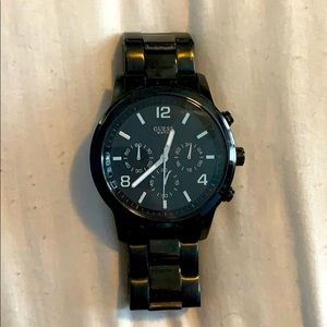 All black Guess watch